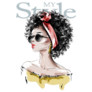 My Style Beautiful Woman Fashion Sticker