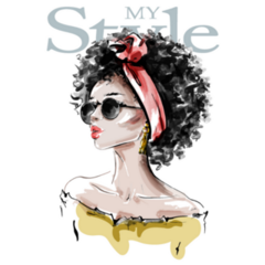 My Style Beautiful Woman Fashion Sticker
