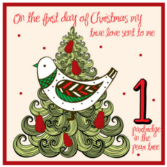 My True Love Gives To Me Partridge Sticker