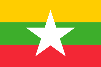 Myanmar Flag Sticker