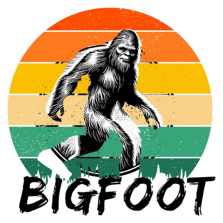 Mysterious And Whimsical Bigfoot Sticker