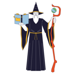 Mysterious Wizard Sticker