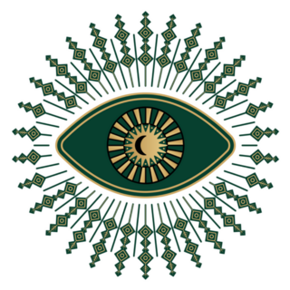 Mystic Eye Symbol Boho Illustration Sticker