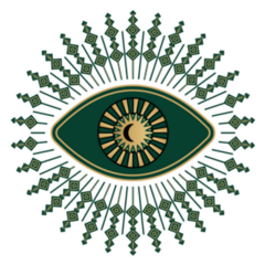 Mystic Eye Symbol Boho Illustration Sticker