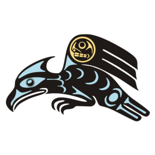 Mythological Image Of Alaskan Eagle Sticker