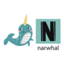 N Narwhal Alphabet Sticker