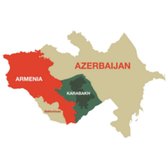 Nagorno-karabakh Map Sticker