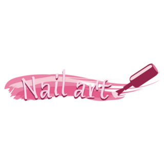 Nail Art Cute Lettering Logo Sticker