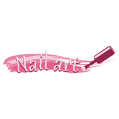 Nail Art Cute Lettering Logo Sticker