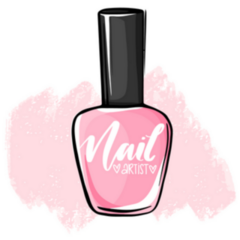 Nail Artist Polish Bottle Sketch Sticker