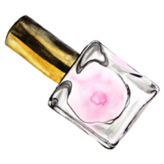 Nail Polish Bottle Enamel Lacquer Watercolor Sticker