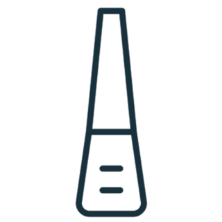 Nail Polish Bottle Line Icon Sticker