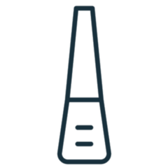 Nail Polish Bottle Line Icon Sticker