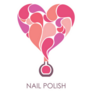 Nail Polish Heart Symbol Sticker