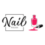 Nail Polish Logo Hot Pink Sticker