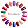 Nail Polish Palette Circle Sticker