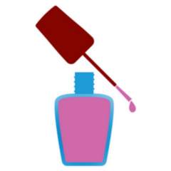 Nail Polish, Simple Open Bottle Sticker