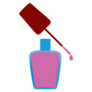 Nail Polish, Simple Open Bottle Sticker