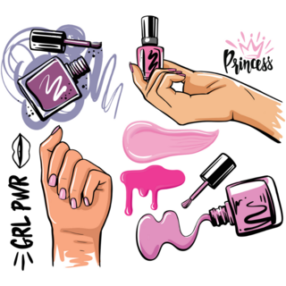 Nail Polish Sticker Sheet
