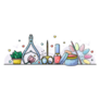 Nail Salon And Manicure Tools Sticker