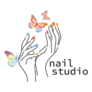 Nail Studio Butterfly Nail Polish Logo Sticker