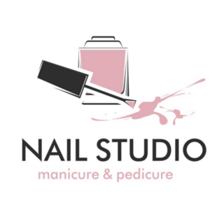Nail Studio Manicure & Pedicure Logo Sticker