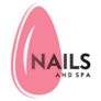 Nails And Spa Pink Logo Sticker