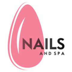Nails And Spa Pink Logo Sticker
