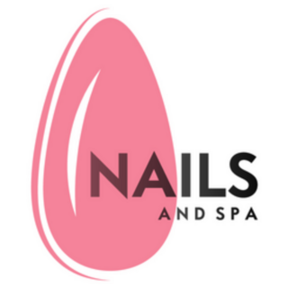 Nails And Spa Pink Logo Sticker