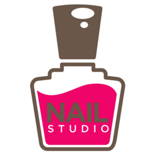 Nails Design Studio Pink Polish Sticker