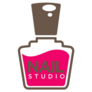 Nails Design Studio Pink Polish Sticker