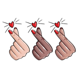 Nails Love, Red Manicure Snapping Sticker