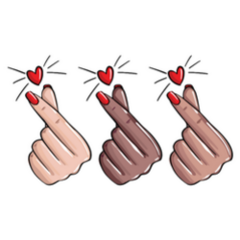 Nails Love, Red Manicure Snapping Sticker