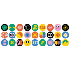 Naive Abstract Sticker Sheet