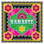 Namaste Bright Yoga Lotus Flower Sticker