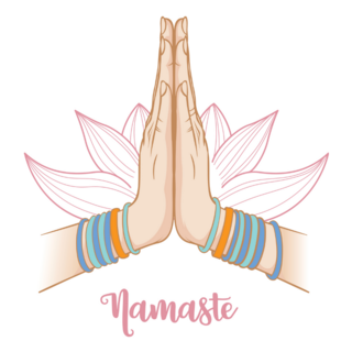 Namaste Yoga Sticker