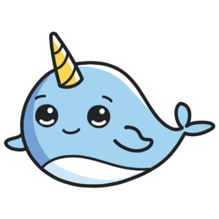 Narwhal Cute Cartoon Sticker