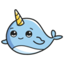 Narwhal Cute Cartoon Sticker