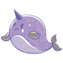 Narwhal Cute Purple Sticker