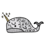 Narwhal Doodle Art Sticker