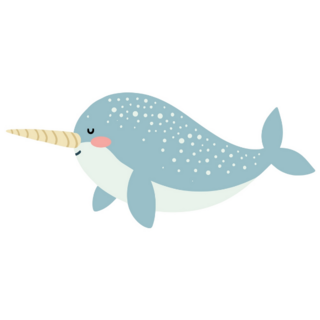Narwhal Illustration Sticker