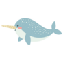 Narwhal Illustration Sticker