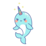 Narwhal, The Sea Unicorn Sticker