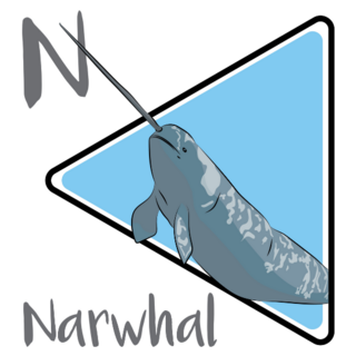 Narwhal Toothed Whale Sticker