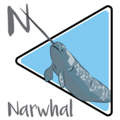 Narwhal Toothed Whale Sticker