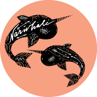 Narwhals Mother And Child Sticker