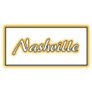 Nashville, Tennessee Yellow Word Sticker
