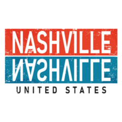 Nashville Typography United States Sticker
