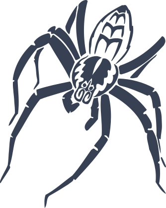 Nasty Detailed Spider Sticker