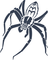Nasty Detailed Spider Sticker
